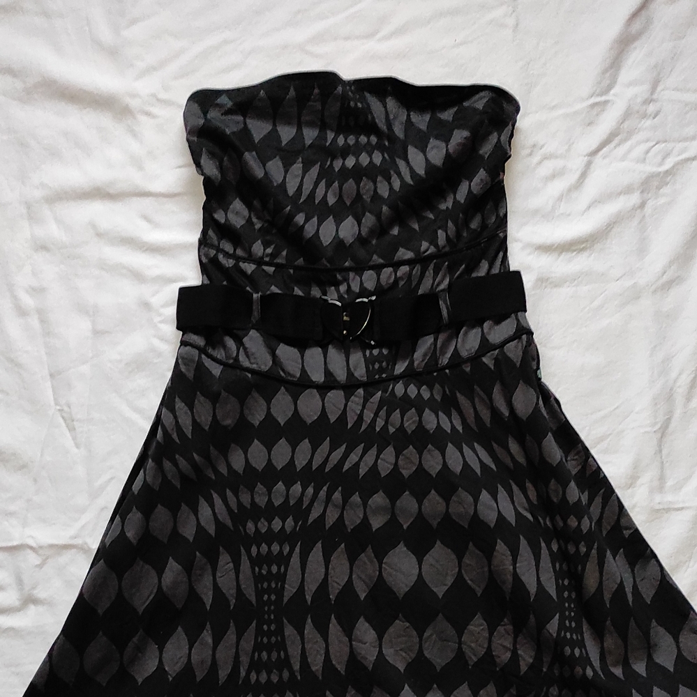 Black coloured knee length dress